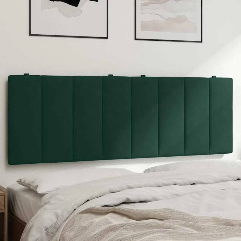 Galvūgalio pagalvėlė, Hanko, tamsiai žalios spalvos, 120cm, aksomas