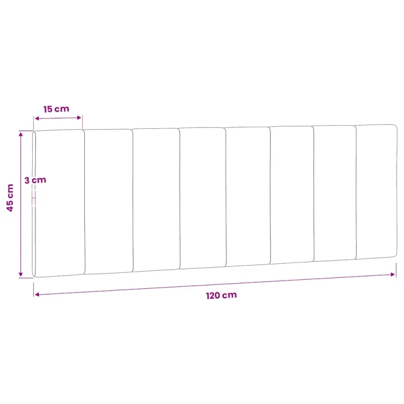 Galvūgalio pagalvėlė, Hanko, mėlynos spalvos, 120cm, aksomas