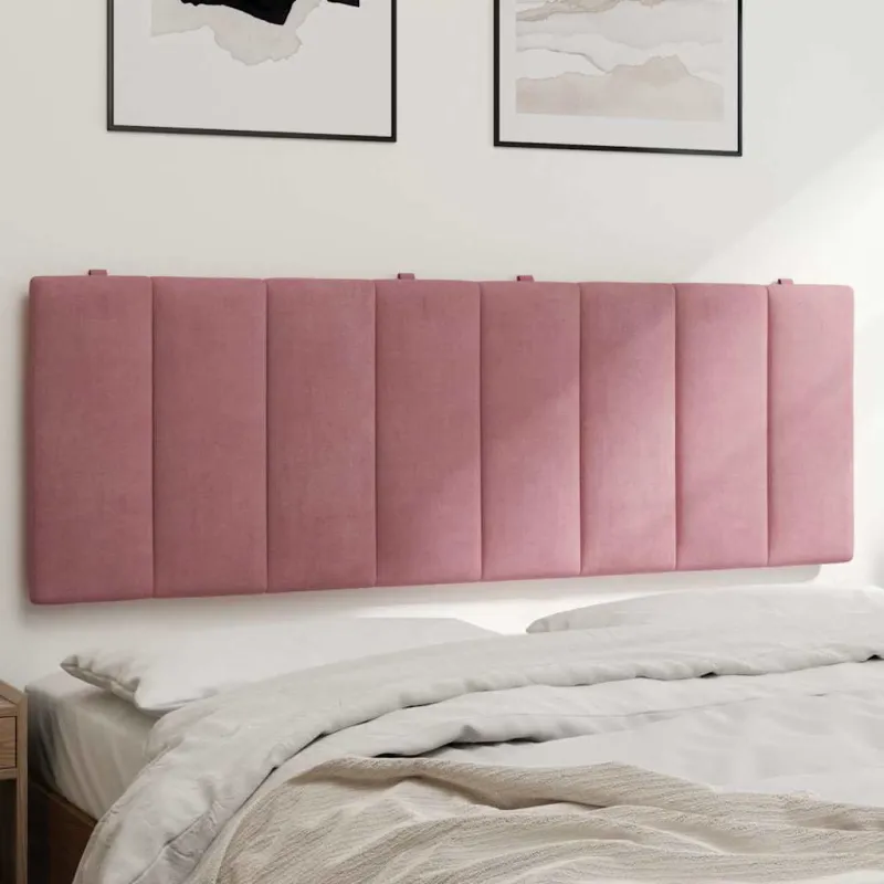 Galvūgalio pagalvėlė, Hanko, rožinės spalvos, 120cm, aksomas