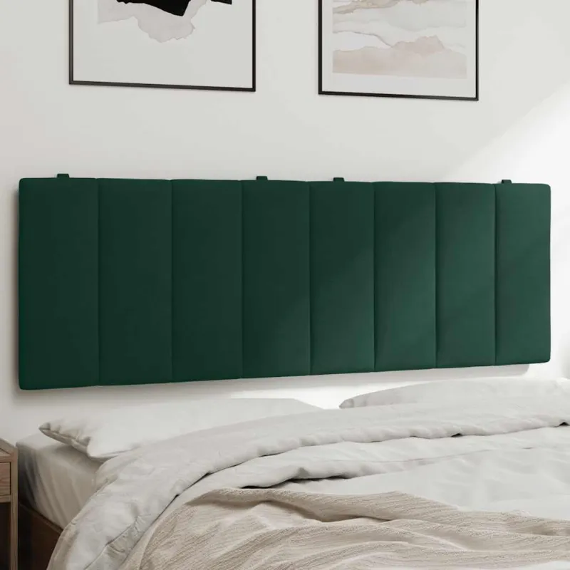 Galvūgalio pagalvėlė, Hanko, tamsiai žalios spalvos, 140cm, aksomas