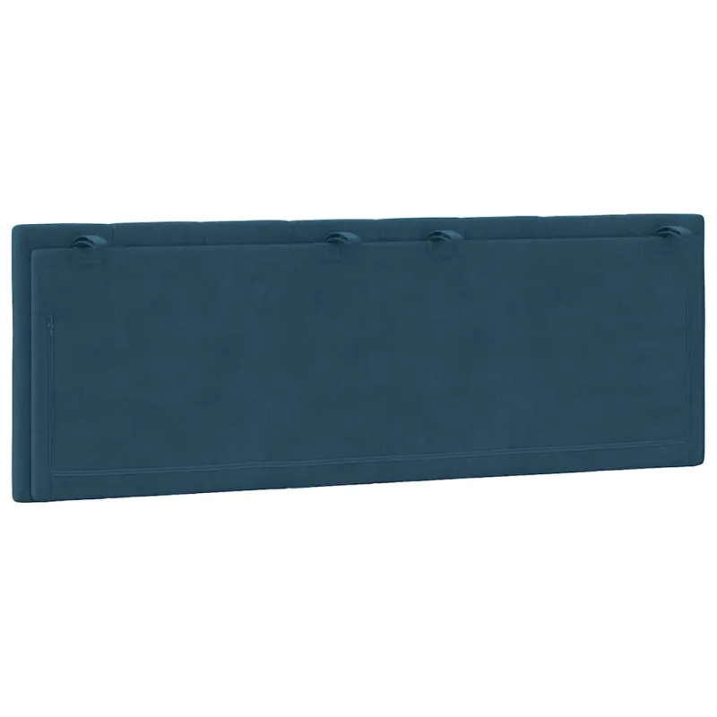 Galvūgalio pagalvėlė, Hanko, mėlynos spalvos, 140cm, aksomas