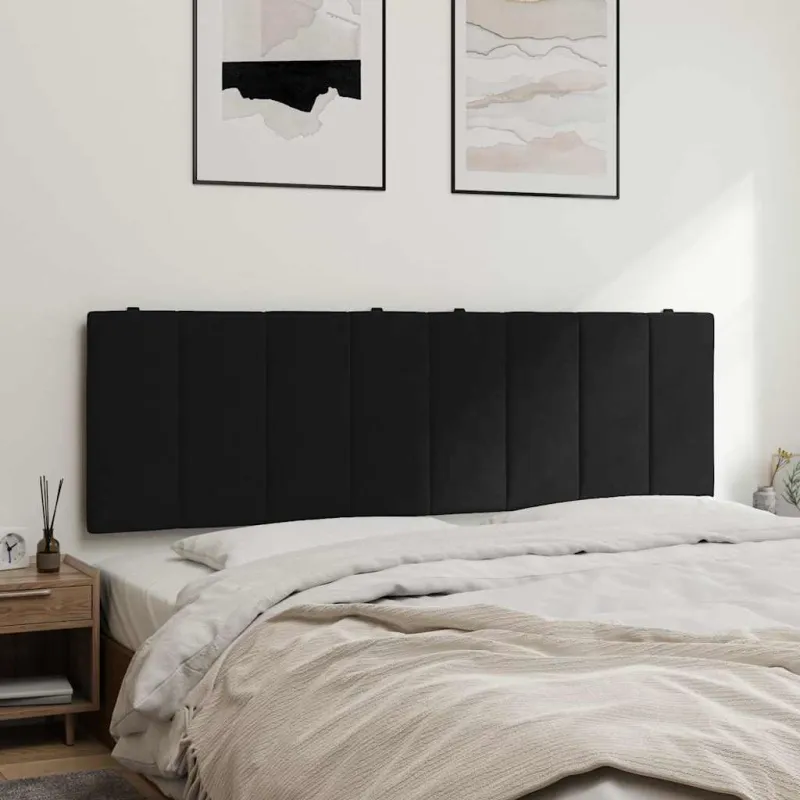 Galvūgalio pagalvėlė, Hanko, juodos spalvos, 160cm, aksomas