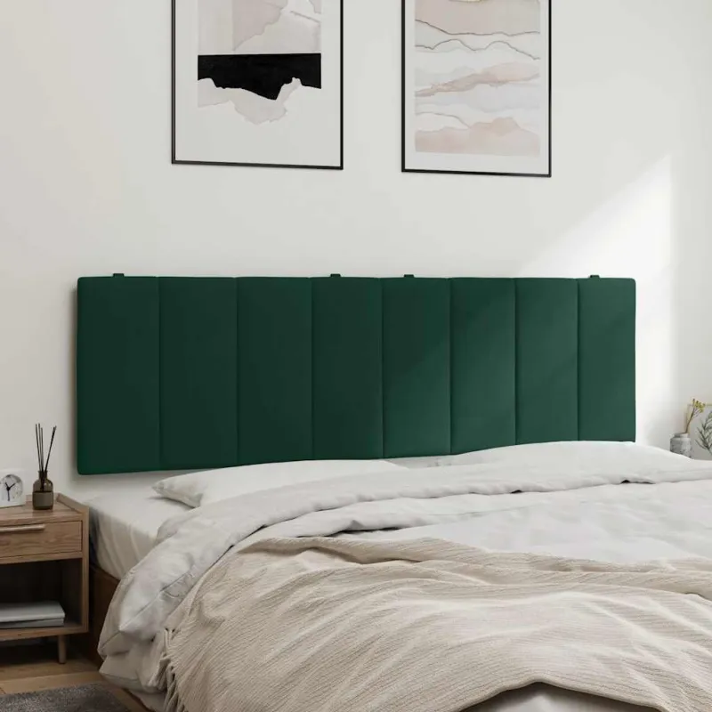 Galvūgalio pagalvėlė, Hanko, tamsiai žalios spalvos, 160cm, aksomas