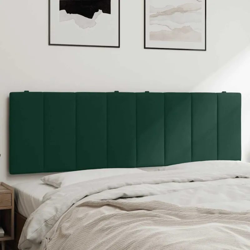 Galvūgalio pagalvėlė, Hanko, tamsiai žalios spalvos, 160cm, aksomas