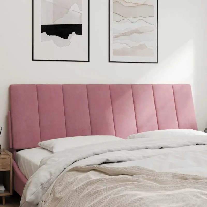 Galvūgalio pagalvėlė, Hanko, rožinės spalvos, 160cm, aksomas