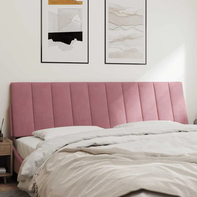 Galvūgalio pagalvėlė, Hanko, rožinės spalvos, 180cm, aksomas