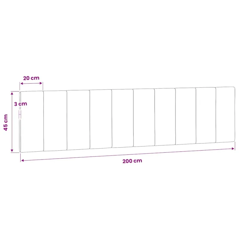 Galvūgalio pagalvėlė, Hanko, rožinės spalvos, 200cm, aksomas