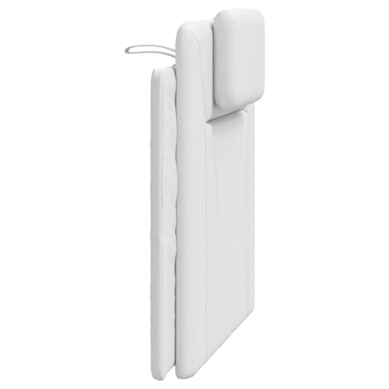 Galvūgalio pagalvėlė, Viana, baltos spalvos, 80 cm, dirbtinė oda