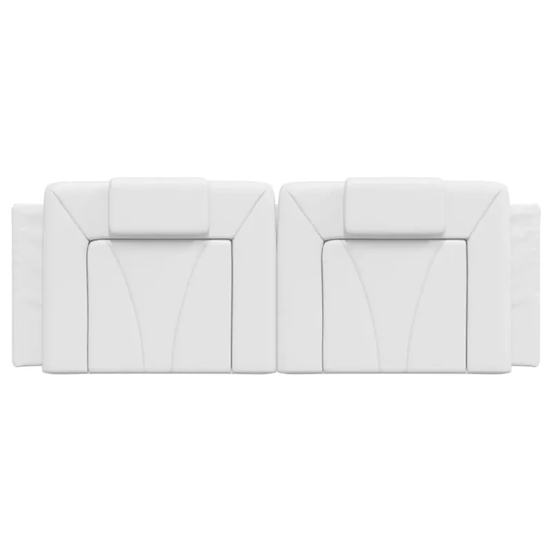 Galvūgalio pagalvėlė, Viana, baltos spalvos, 120cm, dirbtinė oda