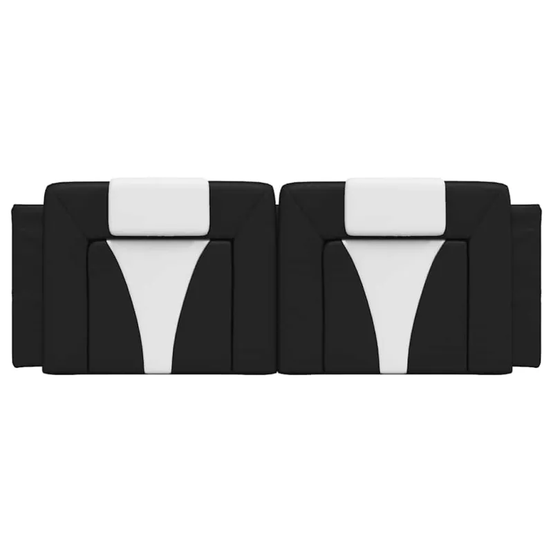Galvūgalio pagalvėlė, Viana, juodas ir baltas, 120cm, dirbtinė oda