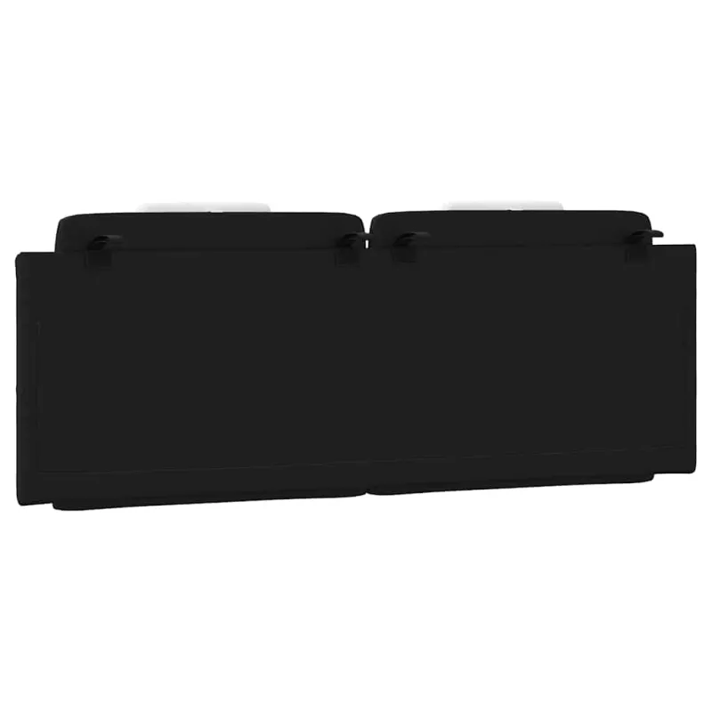 Galvūgalio pagalvėlė, Viana, juodas ir baltas, 120cm, dirbtinė oda