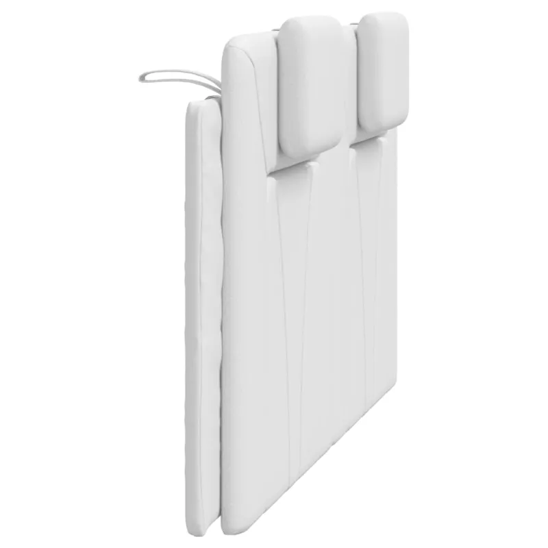 Galvūgalio pagalvėlė, Viana, baltos spalvos, 140cm, dirbtinė oda