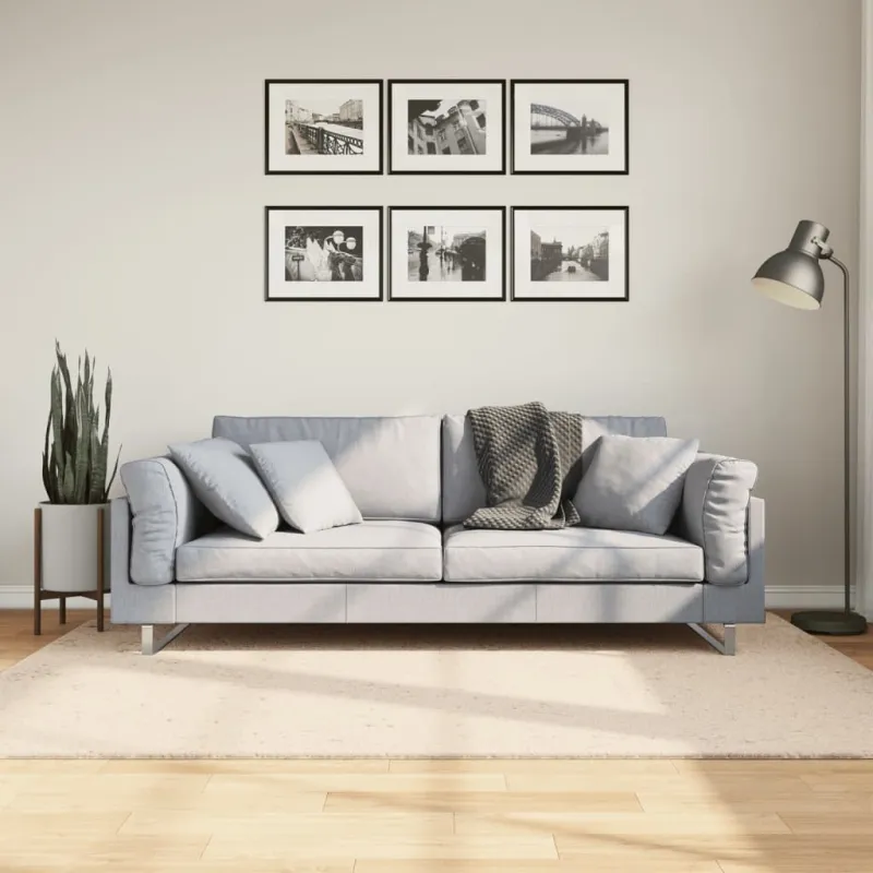 Kilimas HUARTE, smėlio, 140x200 cm, trumpi šereliai
