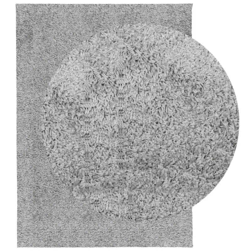 Shaggy kilimas PAMPLONA, pilkas, 140x200cm, aukšti šereliai