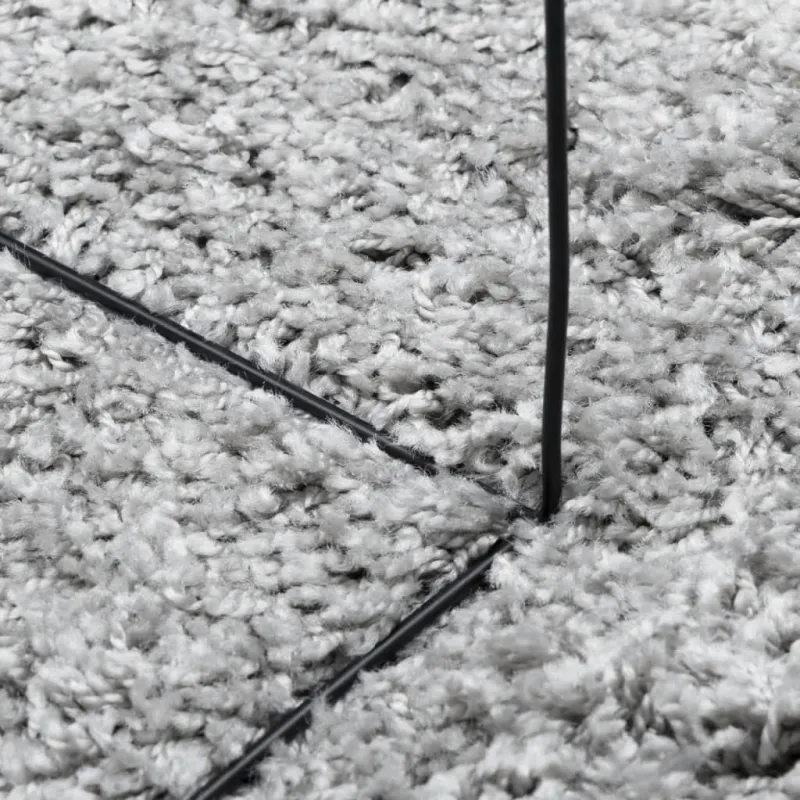 Shaggy kilimas PAMPLONA, pilkas, 140x200cm, aukšti šereliai