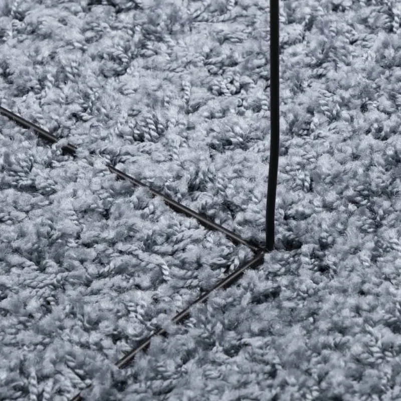 Shaggy kilimas PAMPLONA, mėlynas, 280cm skersmens