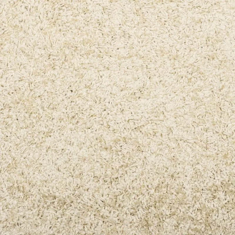 Shaggy kilimas PAMPLONA, auksinis, 160x160cm, aukšti šereliai