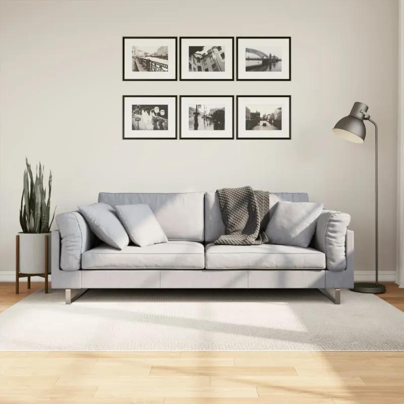 Kilimas IZA, kreminis, 140x200cm, trumpi šereliai