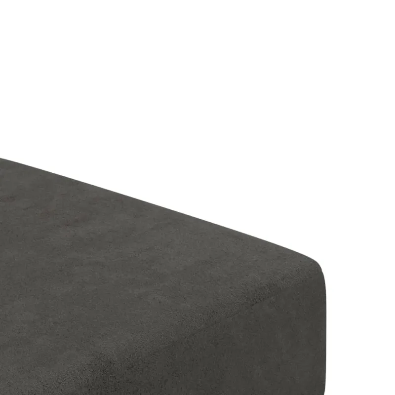 Dvivietė sofa-lova, tamsiai pilkos spalvos, aksomas
