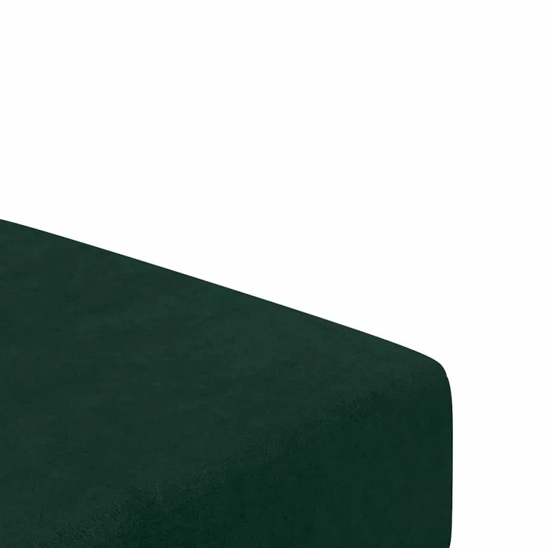 Dvivietė sofa-lova, tamsiai žalios spalvos, aksomas