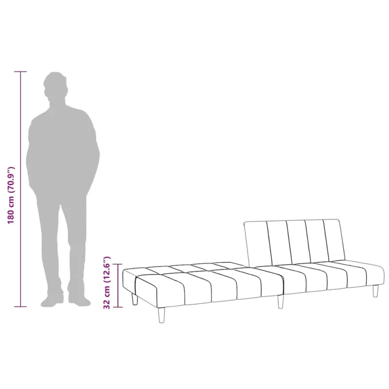 Dvivietė sofa-lova, šviesiai žalios spalvos, aksomas