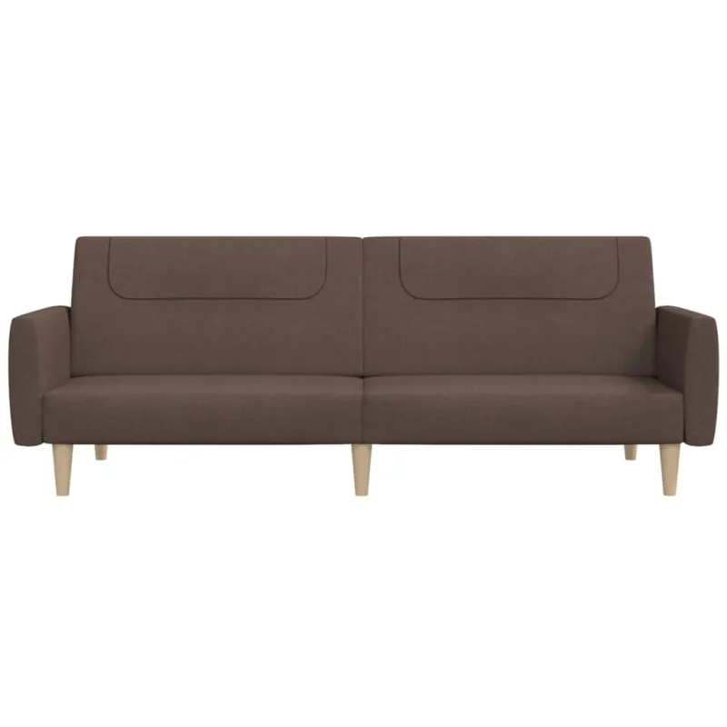 Dvivietė sofa-lova, taupe spalvos, audinys