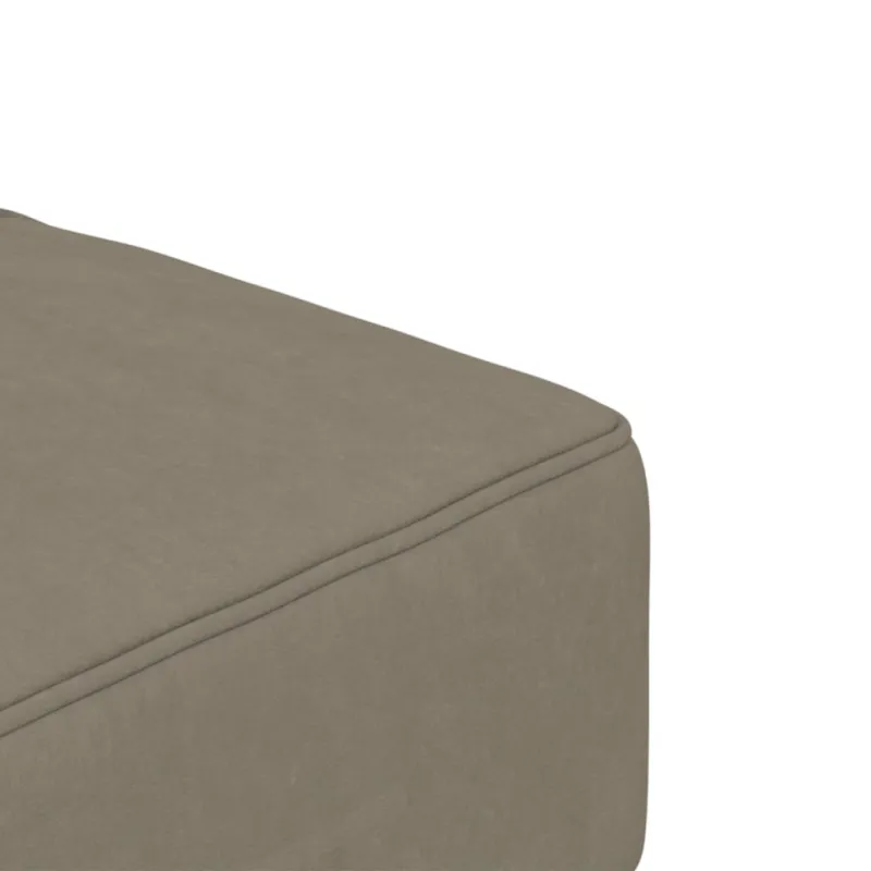 Dvivietė sofa-lova su dvejomis pagalvėmis, pilka, aksomas