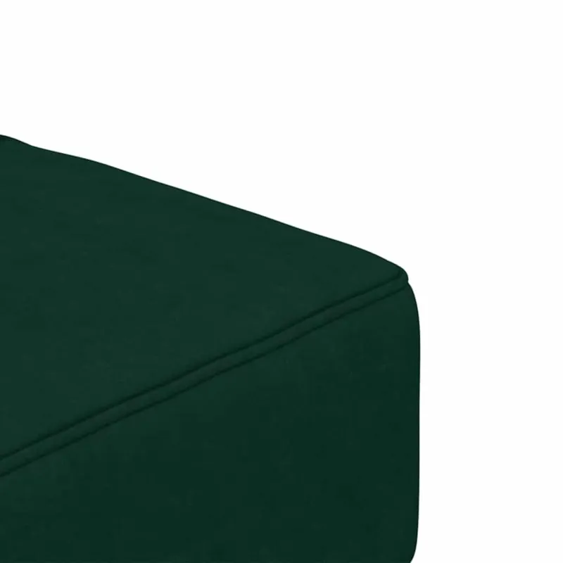 Dvivietė sofa-lova su dvejomis pagalvėmis, žalia, aksomas
