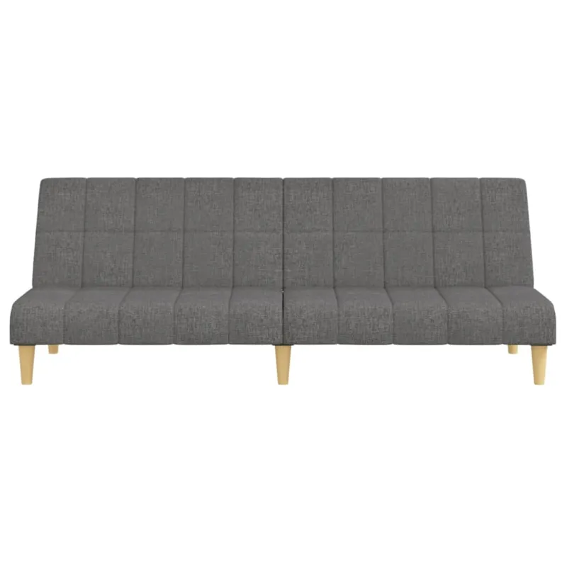 Dvivietė sofa-lova, šviesiai pilkos spalvos, audinys