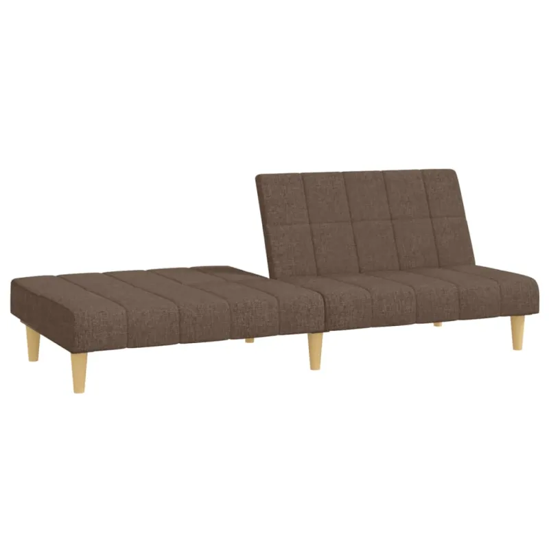 Dvivietė sofa-lova, taupe spalvos, audinys