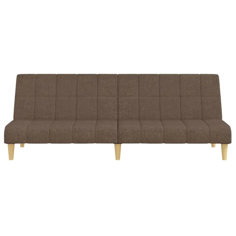 Dvivietė sofa-lova, taupe spalvos, audinys