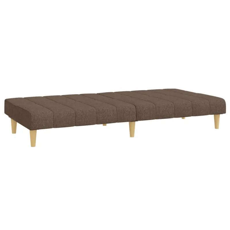 Dvivietė sofa-lova, taupe spalvos, audinys