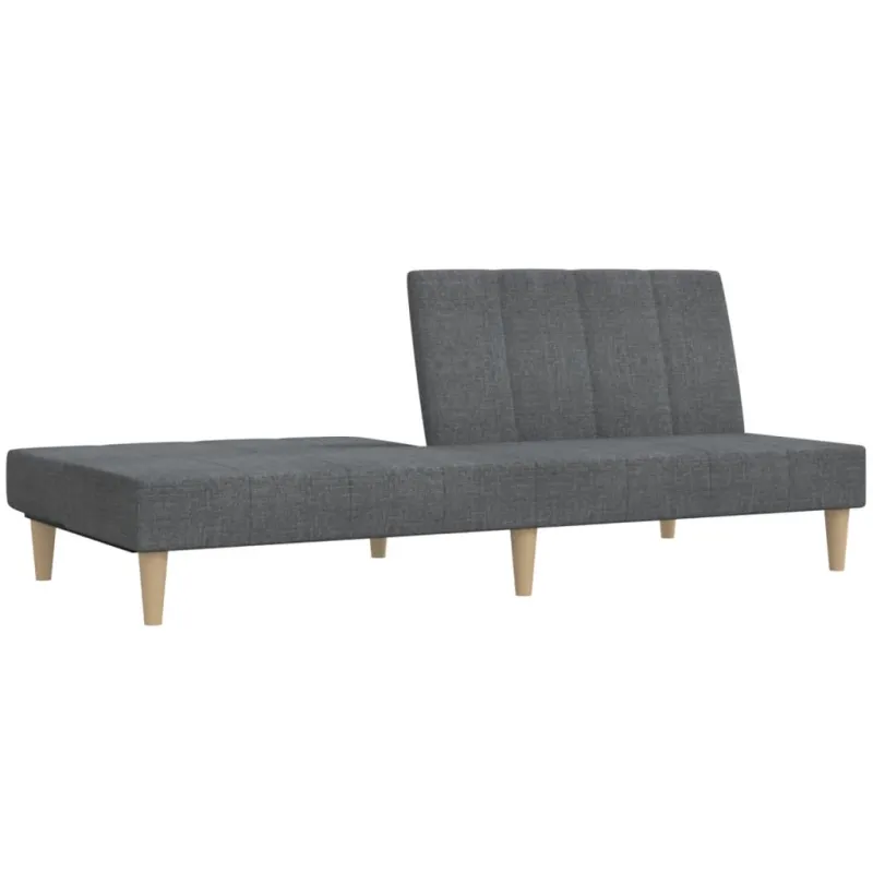 Dvivietė sofa-lova, šviesiai pilkos spalvos, audinys