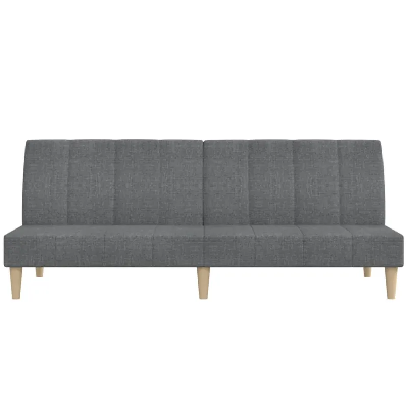 Dvivietė sofa-lova, šviesiai pilkos spalvos, audinys