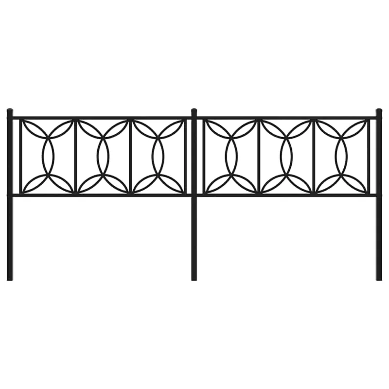 Metalinis pakaitinis galvūgalis, juodos spalvos, 200cm