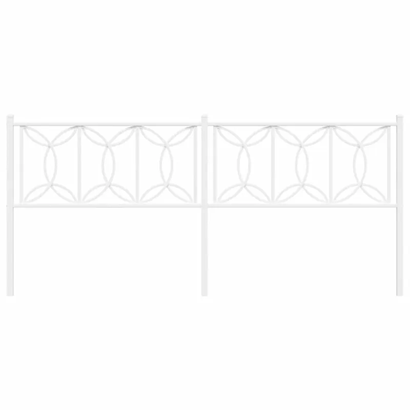 Metalinis pakaitinis galvūgalis, baltos spalvos, 200cm