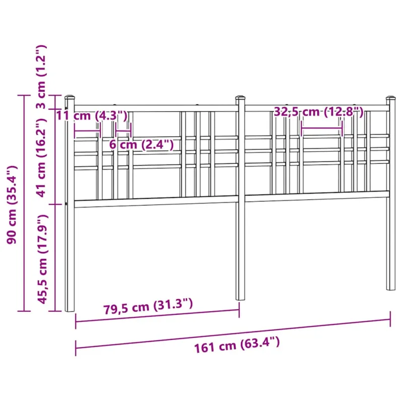 Metalinis pakaitinis galvūgalis, juodos spalvos, 160cm