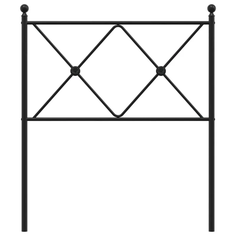 Metalinis pakaitinis galvūgalis, juodos spalvos, 80cm