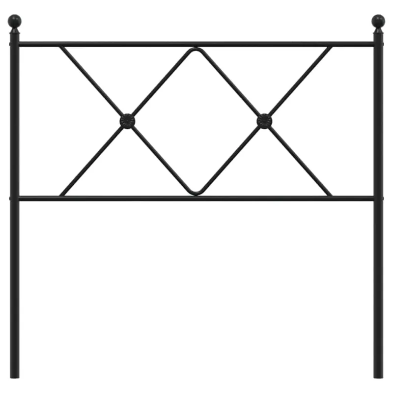 Metalinis pakaitinis galvūgalis, juodos spalvos, 90cm
