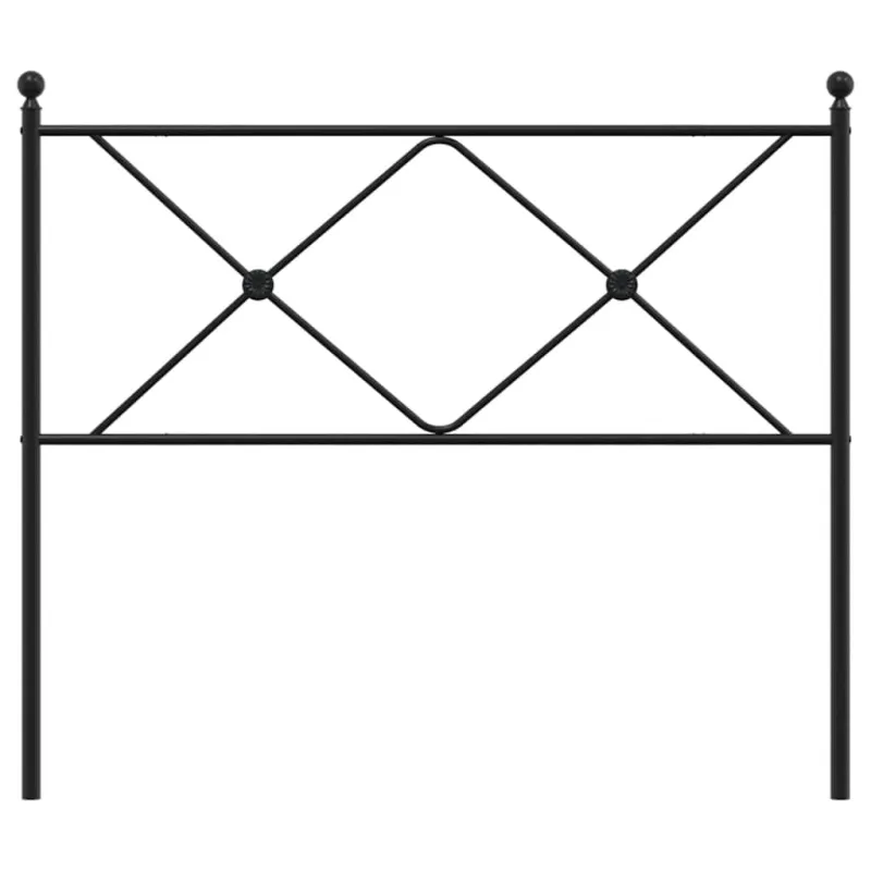 Metalinis pakaitinis galvūgalis, juodos spalvos, 107cm
