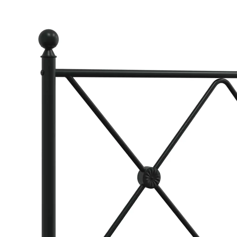Metalinis pakaitinis galvūgalis, juodos spalvos, 107cm