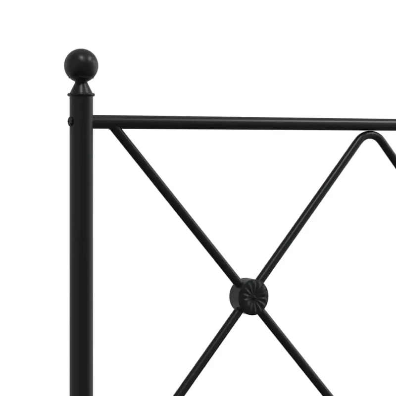 Metalinis pakaitinis galvūgalis, juodos spalvos, 200cm