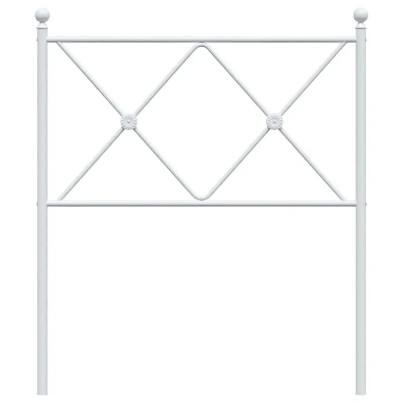 Metalinis pakaitinis galvūgalis, baltos spalvos, 75cm