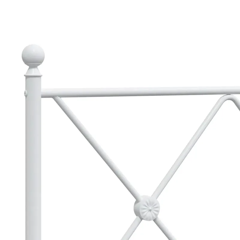 Metalinis pakaitinis galvūgalis, baltos spalvos, 75cm