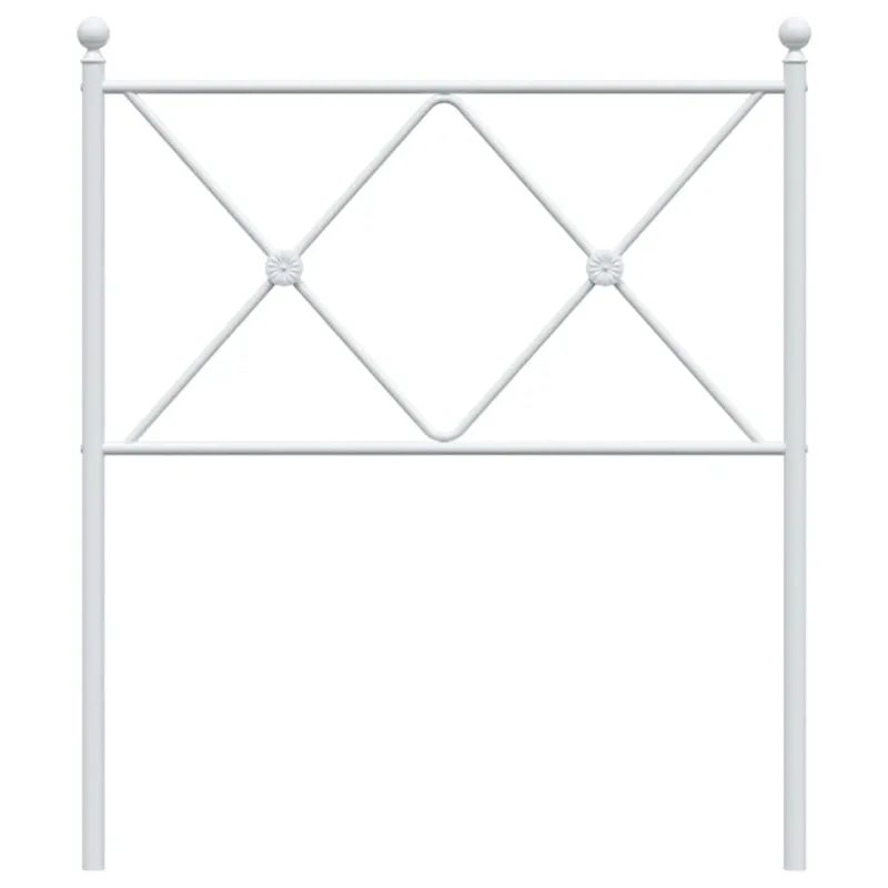 Metalinis pakaitinis galvūgalis, baltos spalvos, 80cm