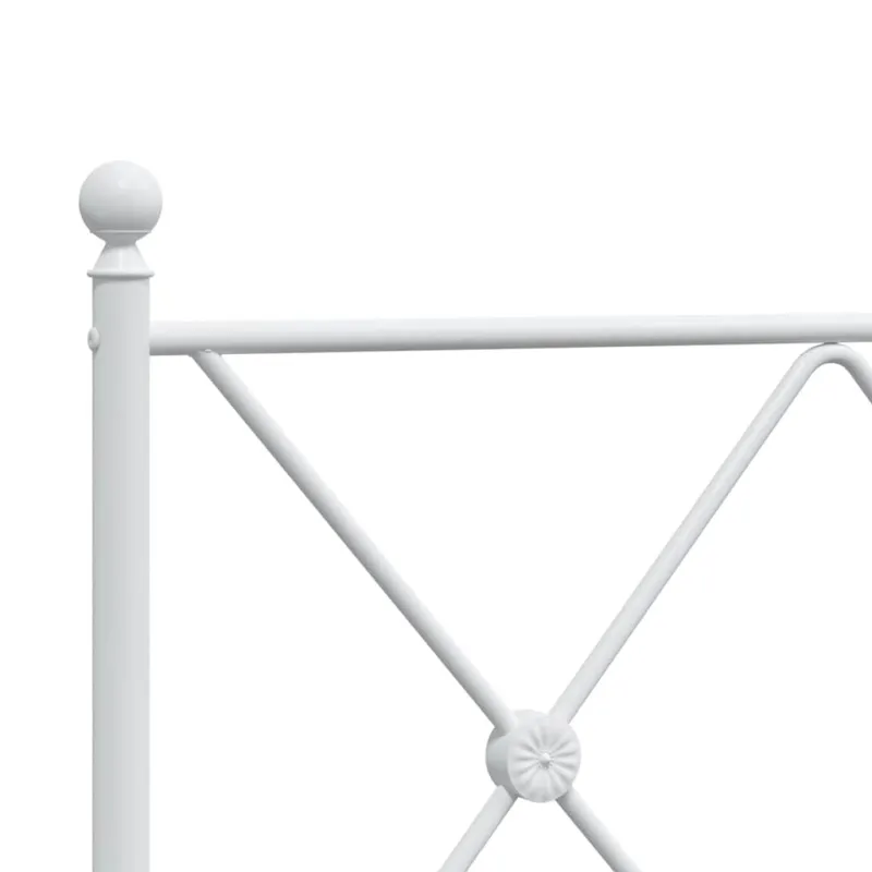 Metalinis pakaitinis galvūgalis, baltos spalvos, 120cm