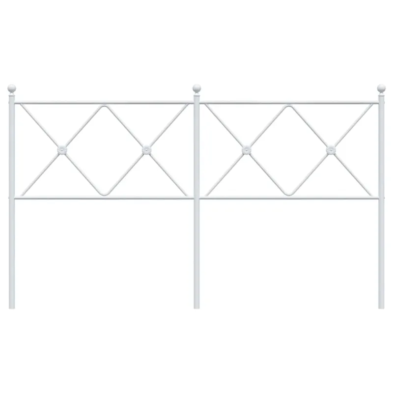 Metalinis pakaitinis galvūgalis, baltos spalvos, 160cm