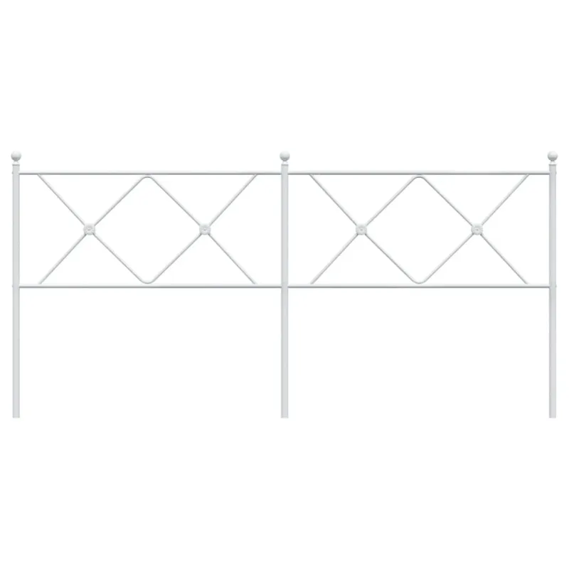 Metalinis pakaitinis galvūgalis, baltos spalvos, 180cm