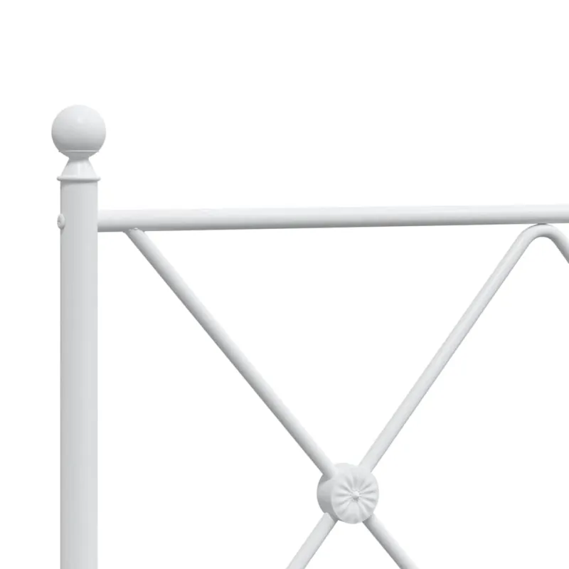 Metalinis pakaitinis galvūgalis, baltos spalvos, 180cm