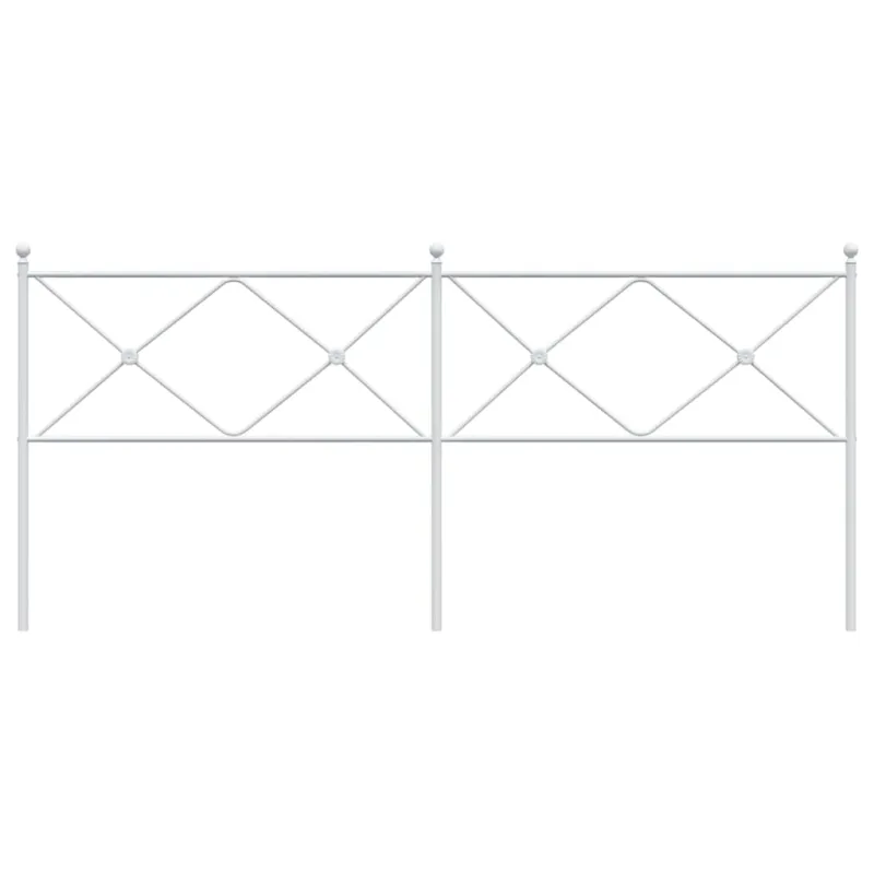 Metalinis pakaitinis galvūgalis, baltos spalvos, 200cm